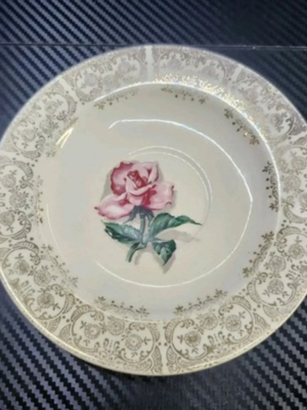 Vintage Homer Laughlin 22 Carat Gold Filligree Tea Saucer
